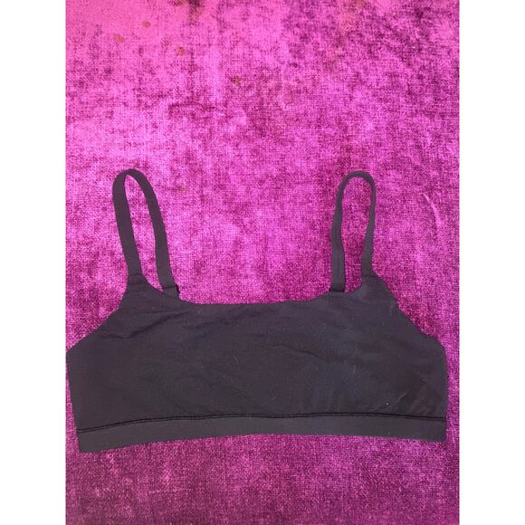 SKIMS Fits Everybody Scoop Bralette Black Size Large L COMFY MINIMALIST LOUNGE 1 - Picture 3 of 5